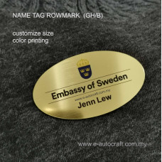 Name Tag Rowmark Gold (T1.5)<br>Printing<br>NTNRT/P_01